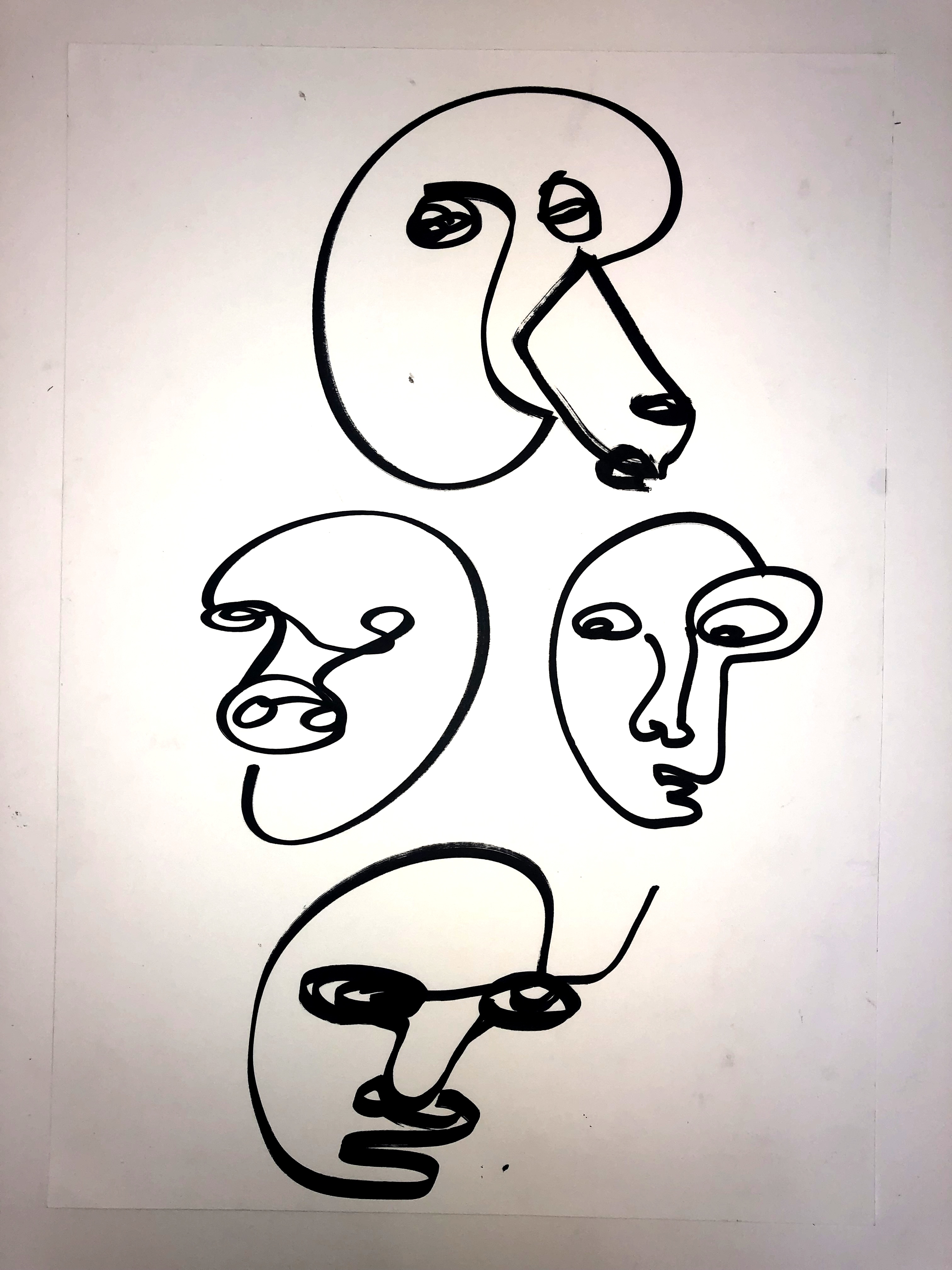 Expressive Line XII — ink on Fabriano paper